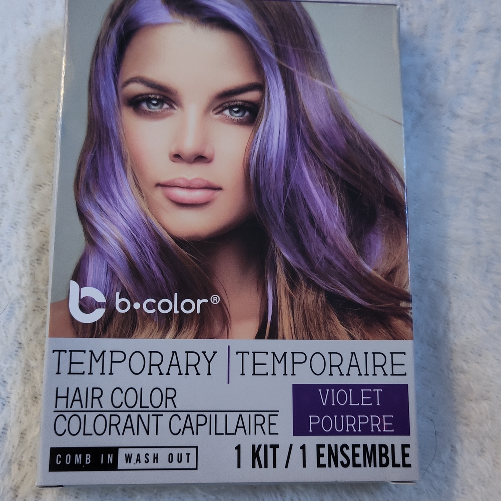 B-Color Temporary Hair Color Kit - Violet and Raspberry Red - Picture 3 of 11